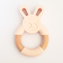 Load image into Gallery viewer, Bunny Silicone Teether in Cream
