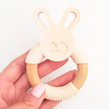 Load image into Gallery viewer, Bunny Silicone Teether in Cream
