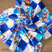 Load image into Gallery viewer, First Responders Patch Blanket (Emergency Vehicles)