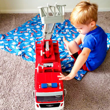 Load image into Gallery viewer, First Responders Patch Blanket (Emergency Vehicles)