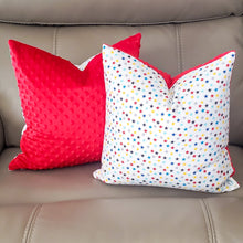 Load image into Gallery viewer, First Responders 16" x 16" Pillow (Minky & Star Spangled)