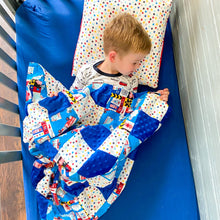 Load image into Gallery viewer, First Responders 16" x 16" Pillow (Minky & Star Spangled)