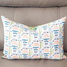 Load image into Gallery viewer, Let&#39;s Explore 14&quot; x 20&quot; Pillow (Camping Tents &amp; Encouragement).
