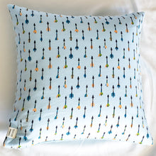 Load image into Gallery viewer, Let's Explore 16" x 16" Pillow (Minky & Arrows).