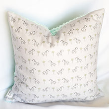 Load image into Gallery viewer, Nighty Night Wild Thing 16&quot; x 16&quot; Pillow (Minky &amp; Little Zebra).
