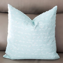 Load image into Gallery viewer, Nighty Night Wild Thing 20" x 20" Pillow (Minky & Teal Stars)