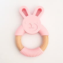Load image into Gallery viewer, Bunny Silicone Teether in Light Pink