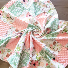 Load image into Gallery viewer, Spring Floral Patch Blanket.