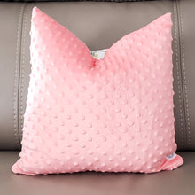 Load image into Gallery viewer, Spring Floral 16" x 16" Pillow (Minky & Bunnies)