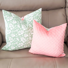 Load image into Gallery viewer, Spring Floral 20" x 20" Pillow (Green Leaves & Flowers)