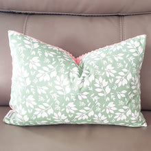 Load image into Gallery viewer, Spring Floral 14" x 20" Pillow (Minky & Green Leaves)
