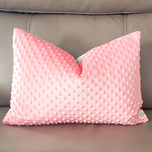 Load image into Gallery viewer, Spring Floral 14" x 20" Pillow (Minky & Green Leaves)