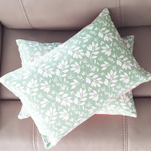 Load image into Gallery viewer, Spring Floral 14" x 20" Pillow (Minky & Green Leaves)