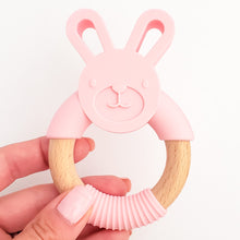 Load image into Gallery viewer, Bunny Silicone Teether in Light Pink
