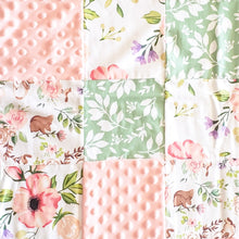 Load image into Gallery viewer, Spring Floral Patch Blanket.
